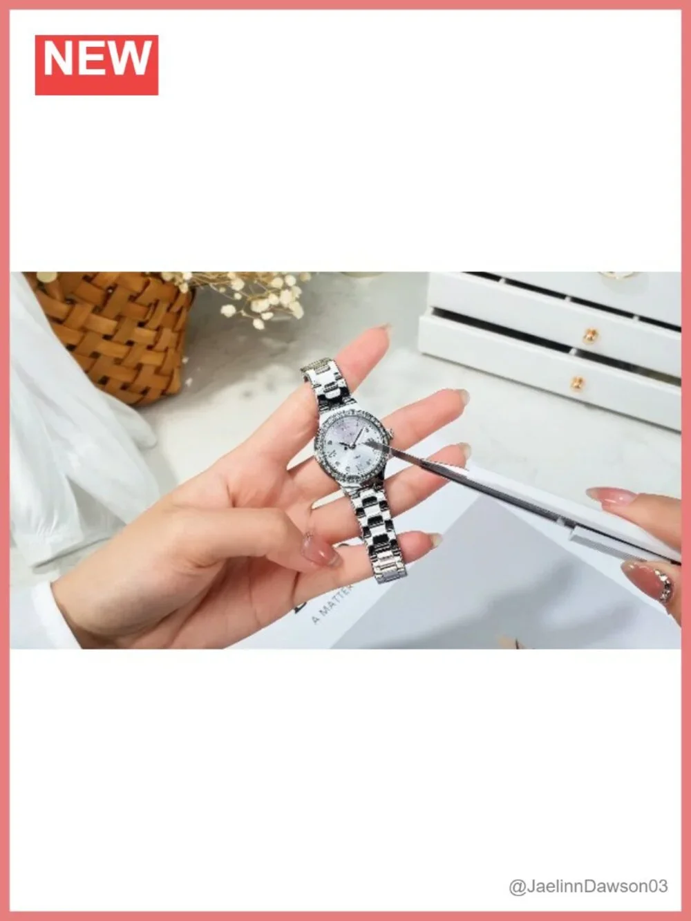 Women's Stainless Steel Dress Wrist Watch Analog Luminous Quartz